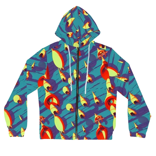 Sailor's Mirage on a Women's Full-Zip Hoodie