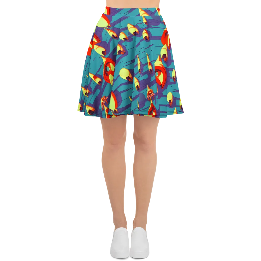 Sailor's Mirage on Skater Skirt — Front