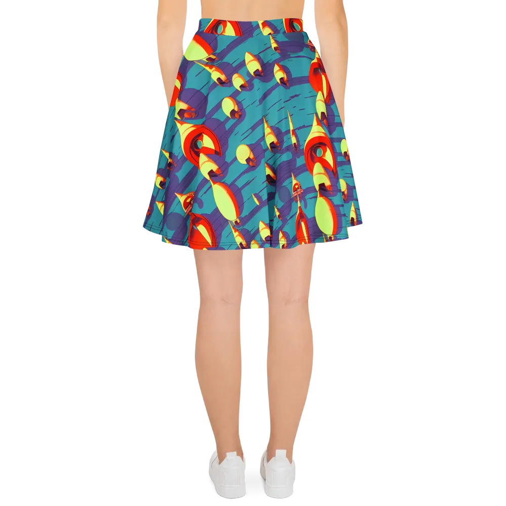 Sailor's Mirage on Skater Skirt — Back