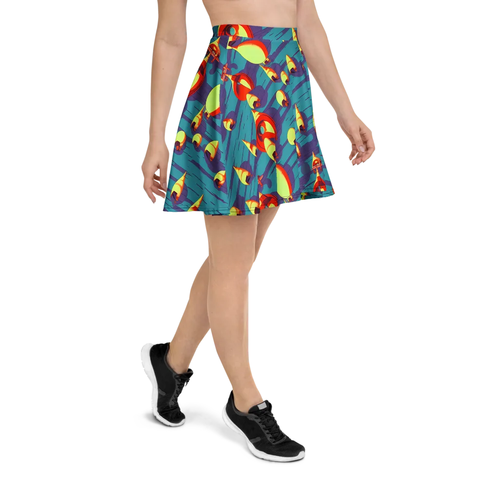 Sailor's Mirage on Skater Skirt — Right