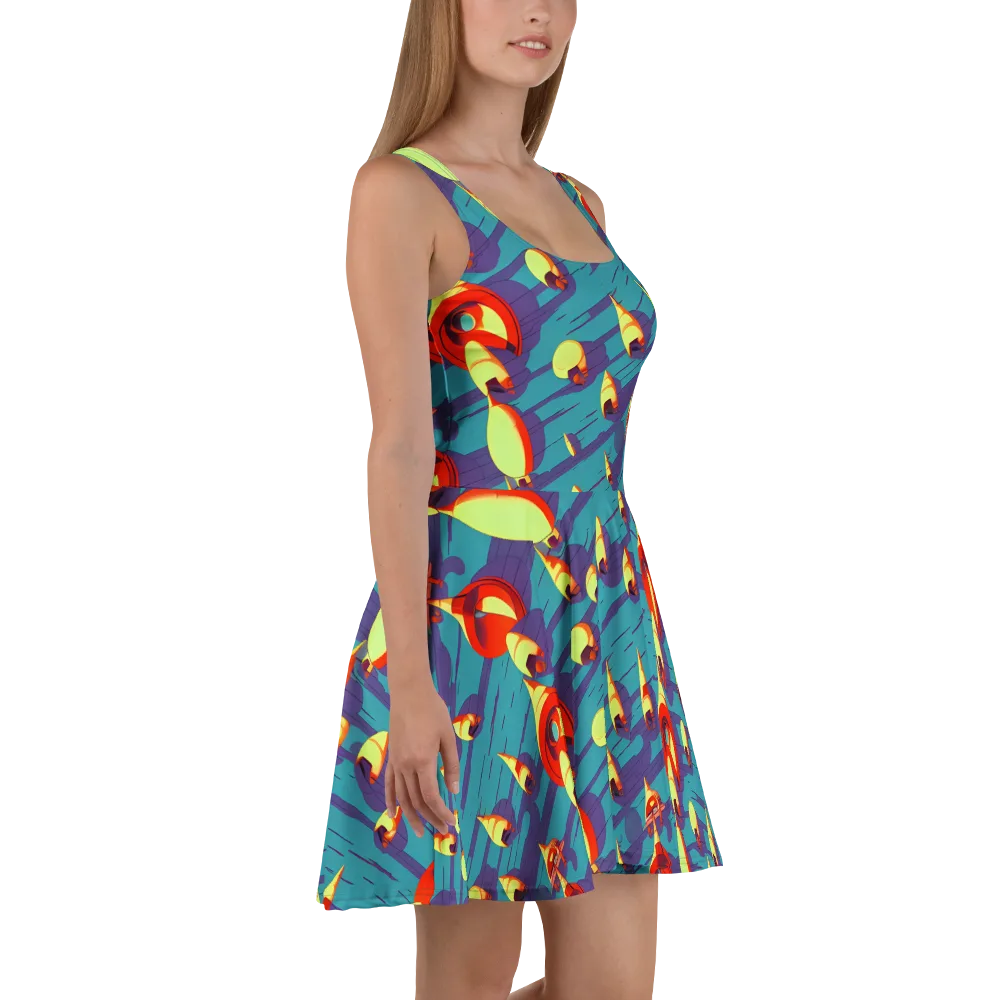 Sailor's Mirage on Skater Dress — Right
