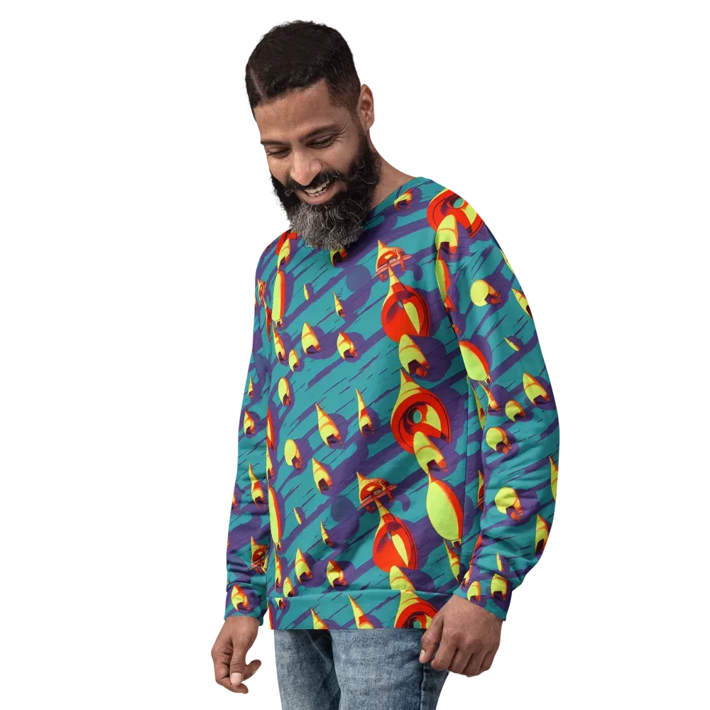 Sailor's Mirage on Sweatshirt — Left Front