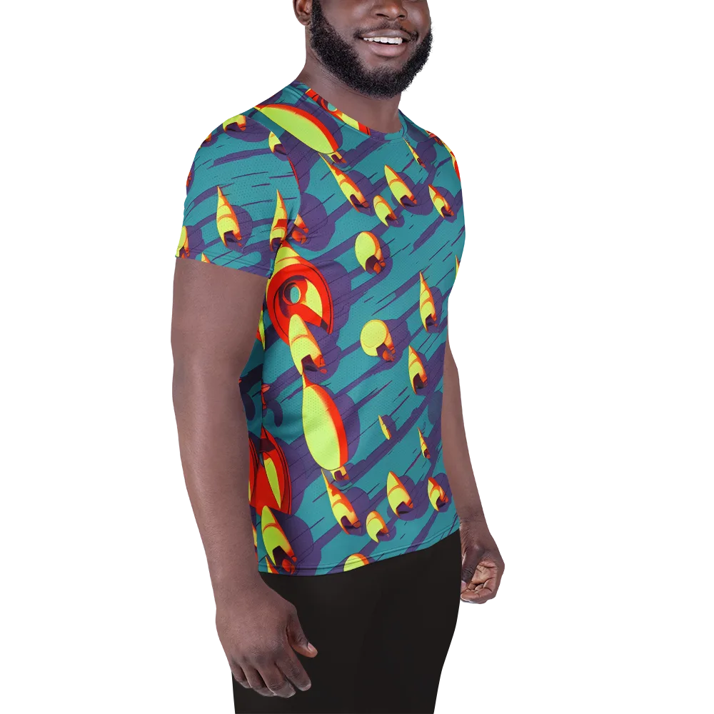 Sailor's Mirage on Men's Athletic T-Shirt — Right