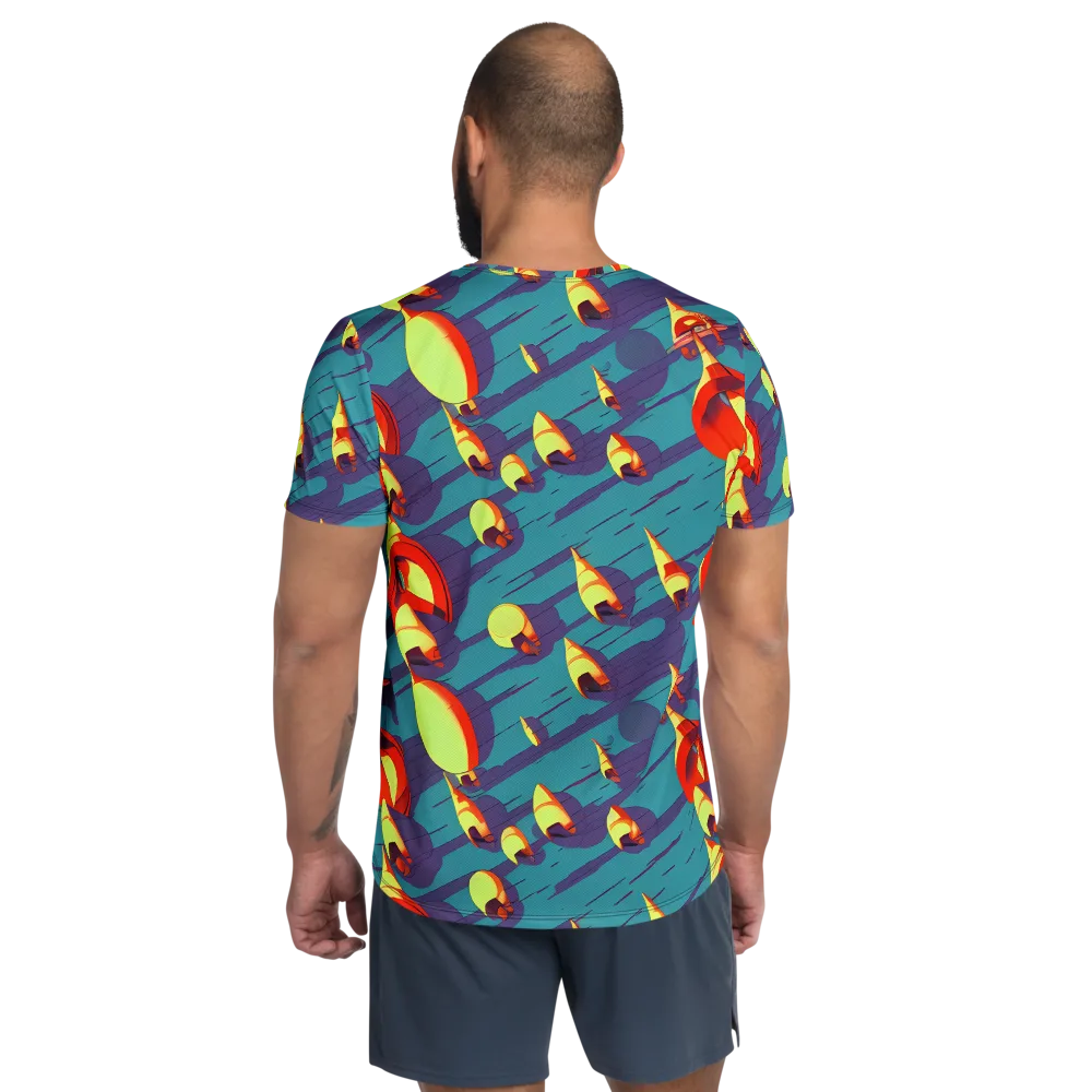 Sailor's Mirage on Men's Athletic T-Shirt — Back