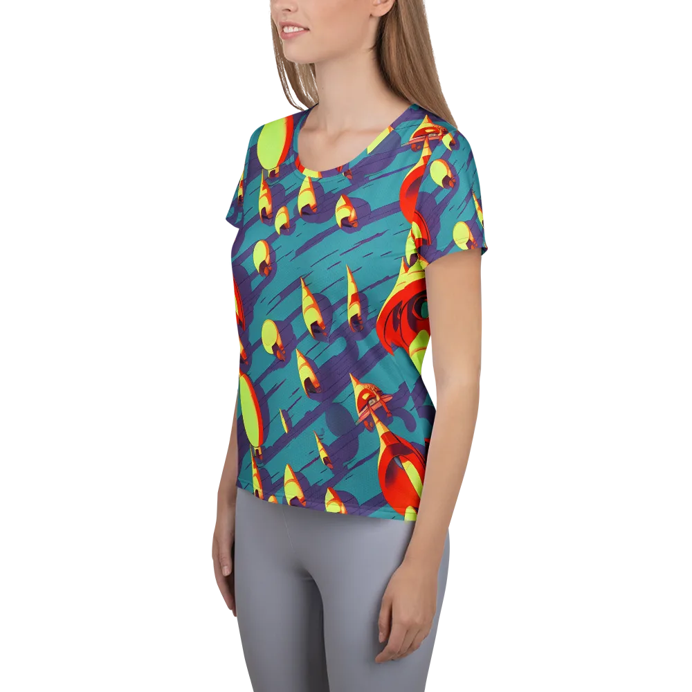 Sailor's Mirage on Women's Athletic T-Shirt — Left