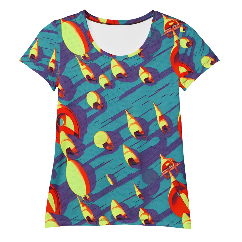 Sailor's Mirage on Women's Athletic T-Shirt — Front