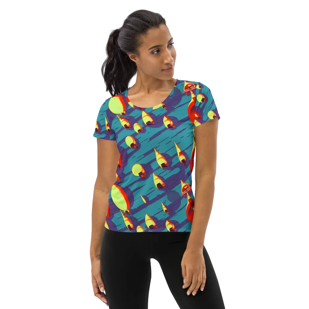 Sailor's Mirage on Women's Athletic T-Shirt — Front