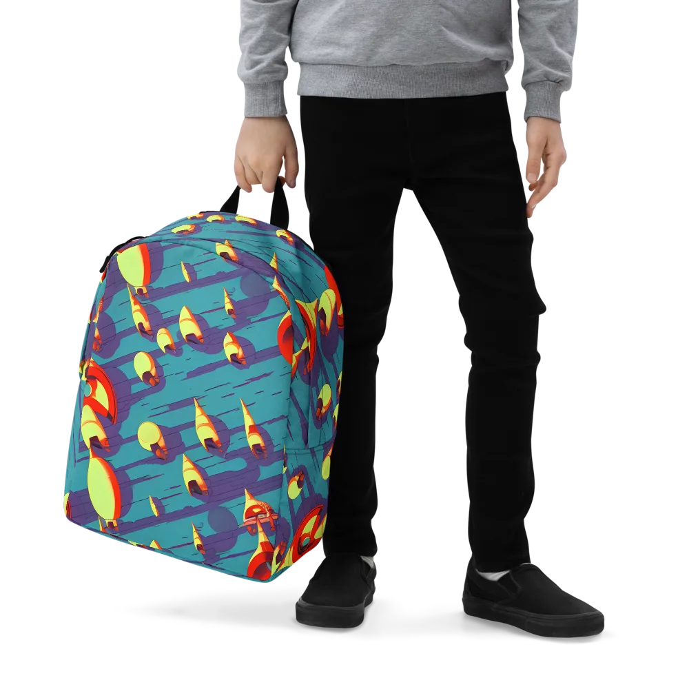 Sailor's Mirage on Minimalist Backpack — Zoomed-in