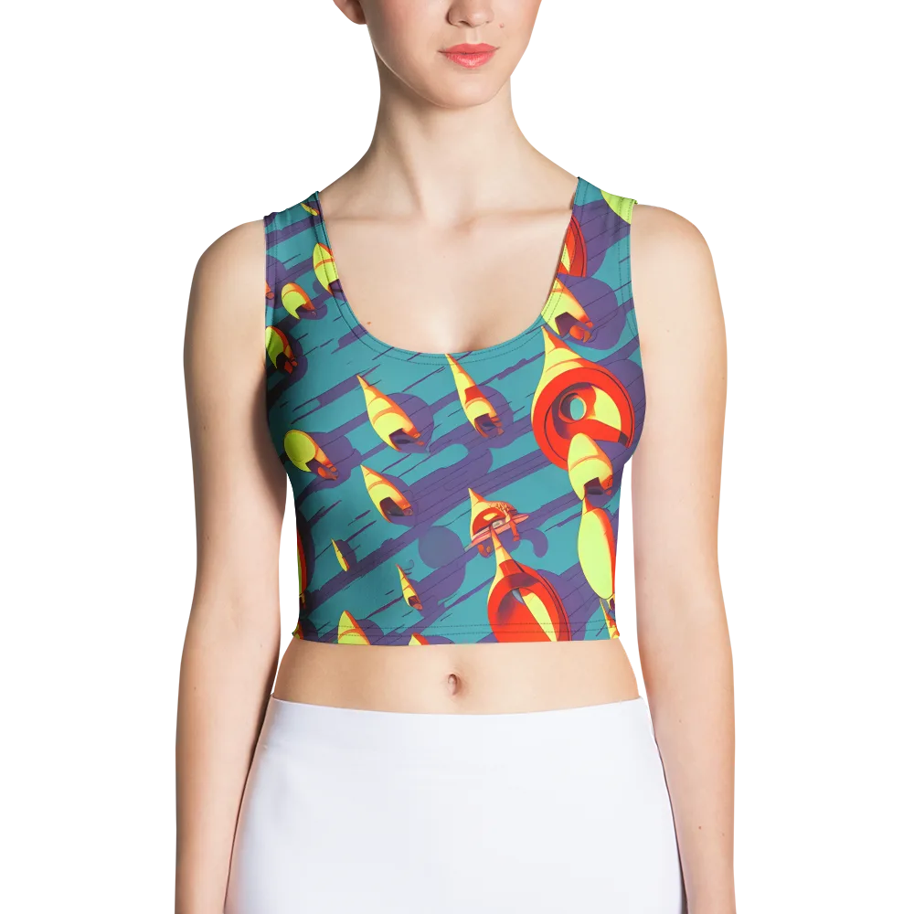 Sailor's Mirage on Crop Top — Front