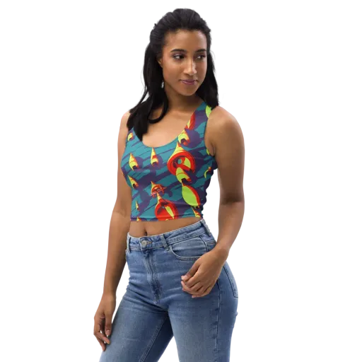 Sailor's Mirage on a Crop Top