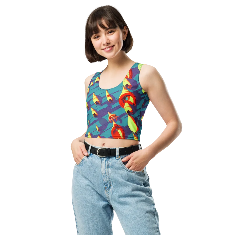 Sailor's Mirage on Crop Top — Front