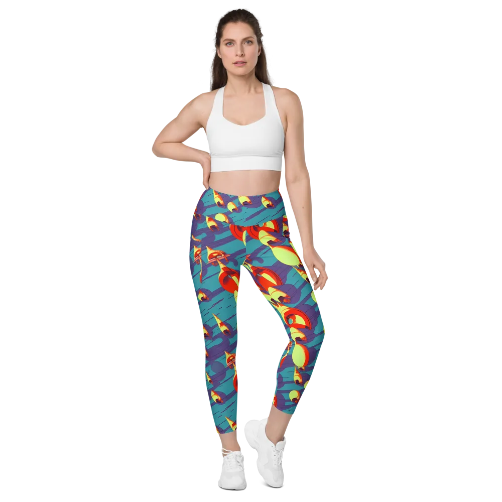 Sailor's Mirage on Leggings with Pockets — Front
