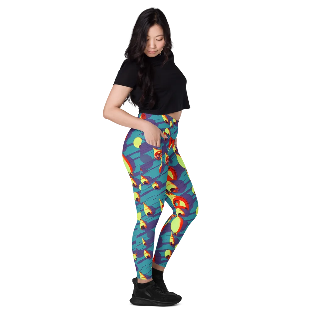 Sailor's Mirage on Leggings with Pockets — Right