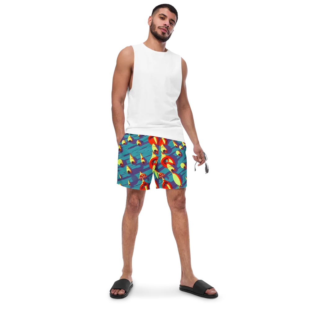 Sailor's Mirage on Swim Trunks — Front