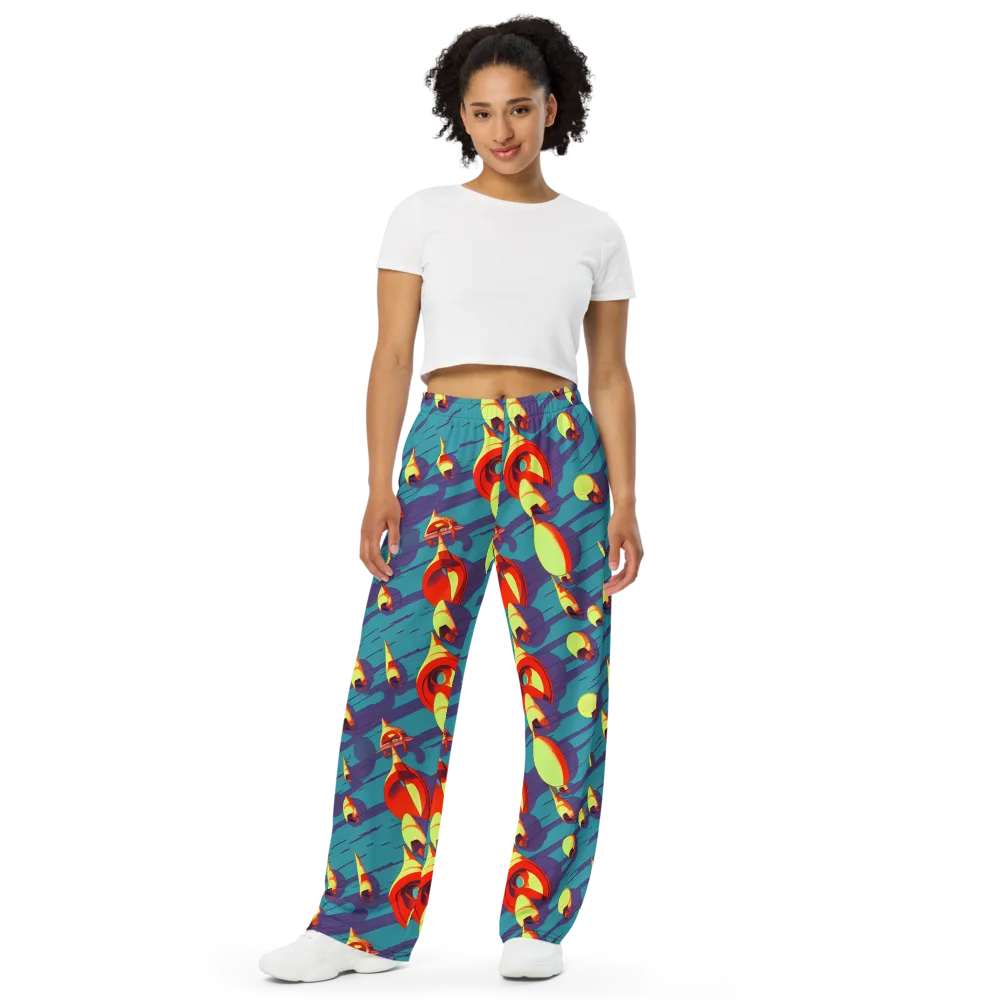 Sailor's Mirage on Wide-Leg Pants — Front