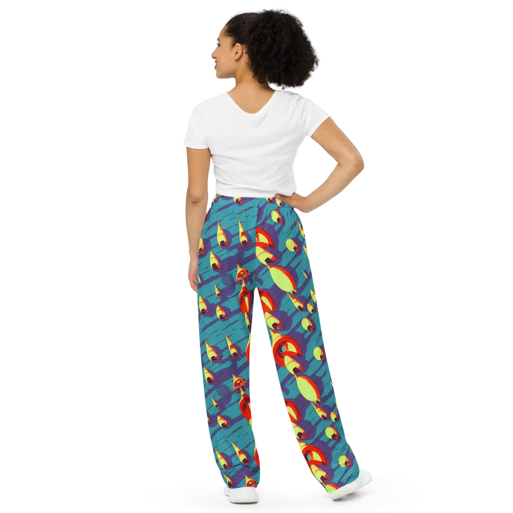 Sailor's Mirage on Wide-Leg Pants — Back