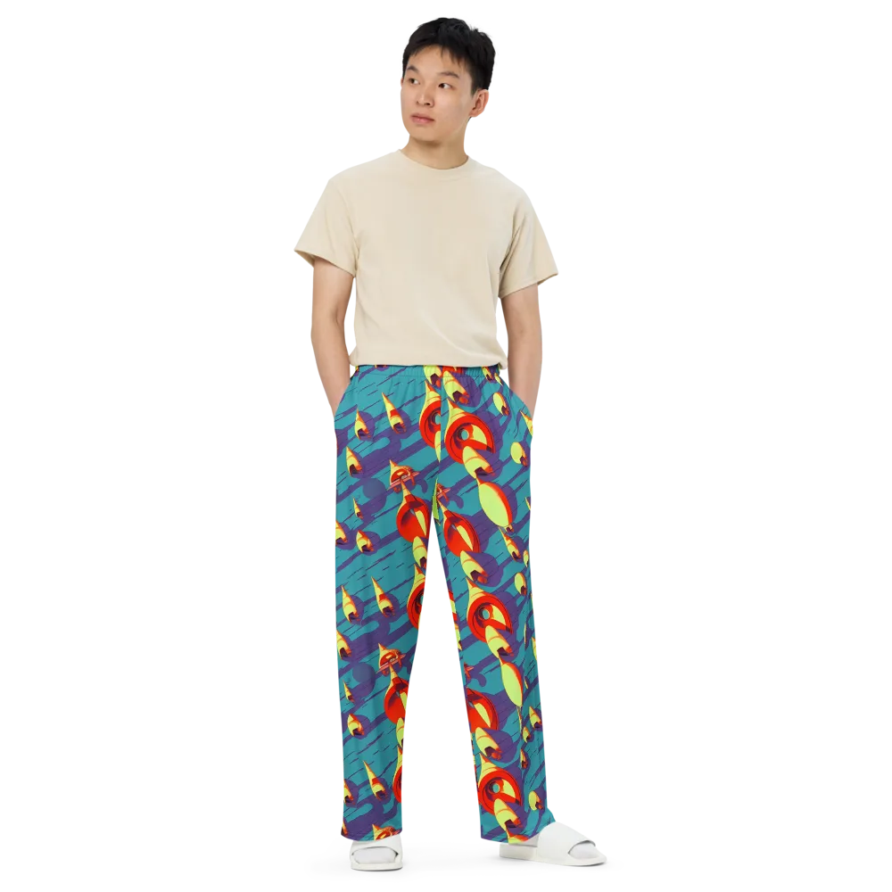 Sailor's Mirage on Wide-Leg Pants — Front