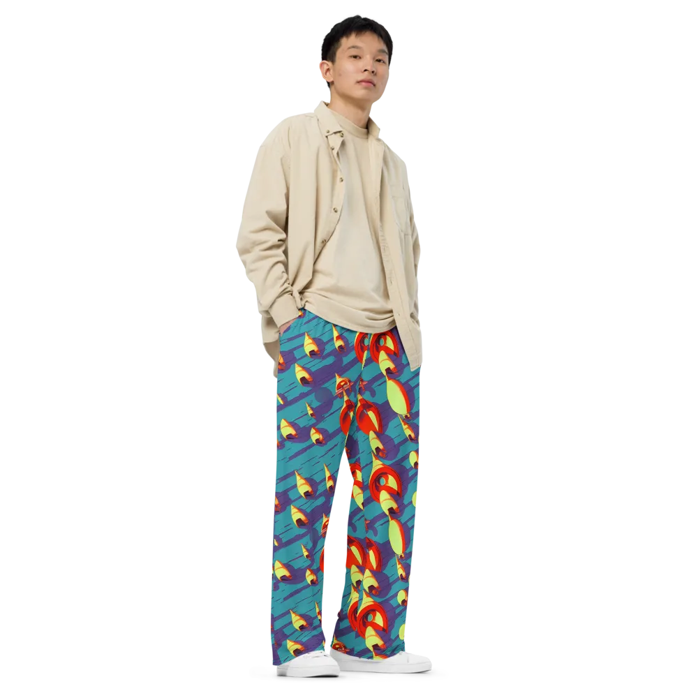 Sailor's Mirage on Wide-Leg Pants — Right Front