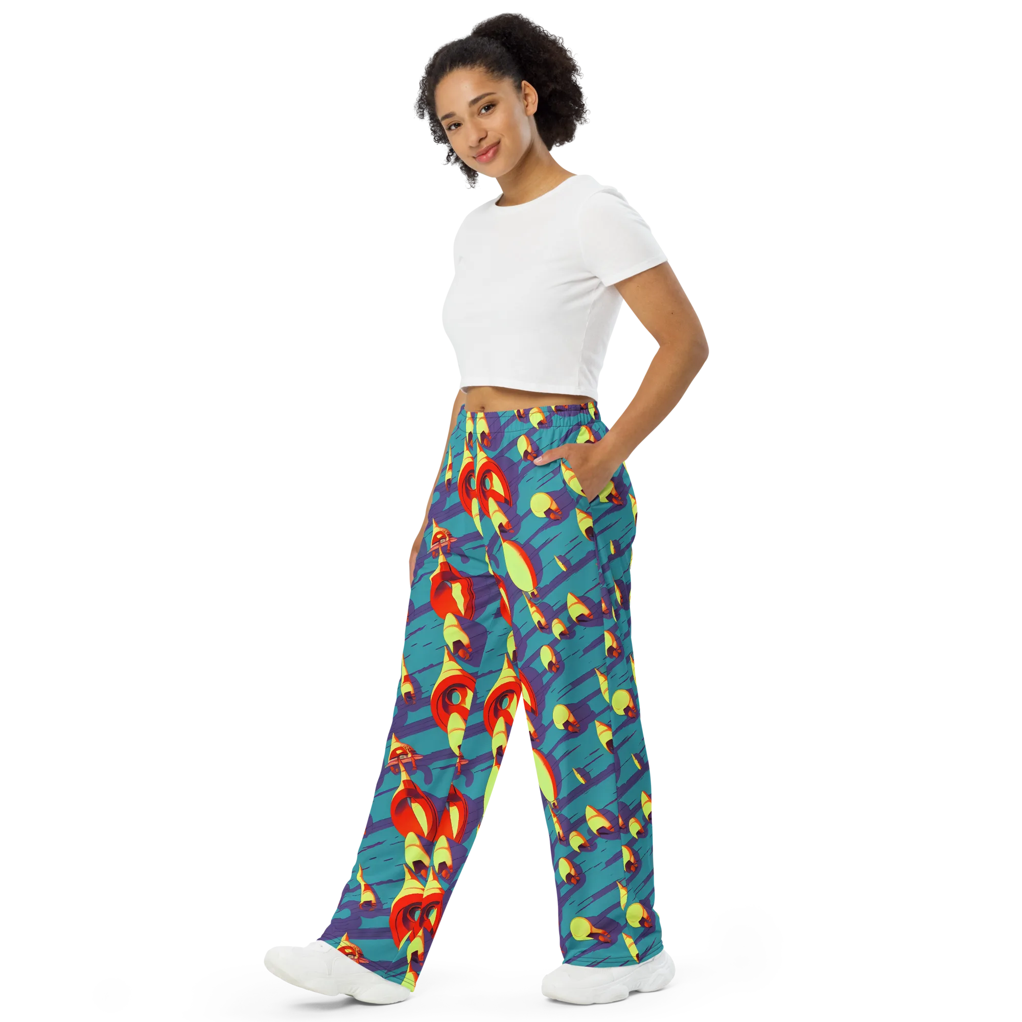 Sailor's Mirage on Wide-Leg Pants — Left Front