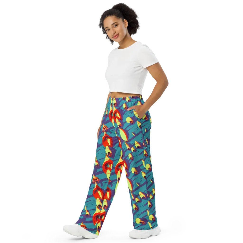 Sailor's Mirage on Wide-Leg Pants — Left Front