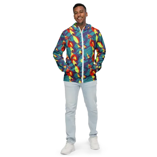 Sailor's Mirage on a Men's Windbreaker