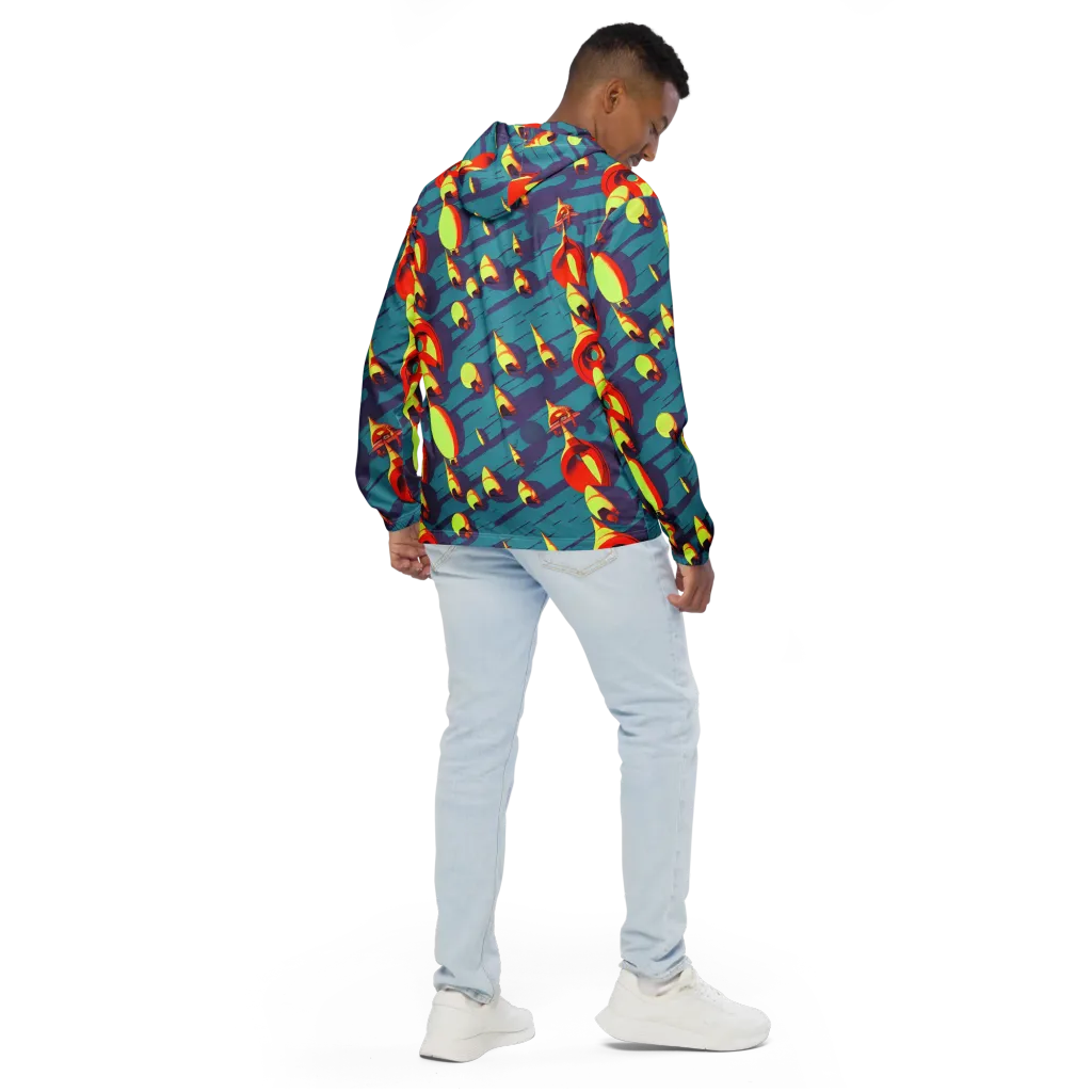 Sailor's Mirage on Men's Windbreaker — Back