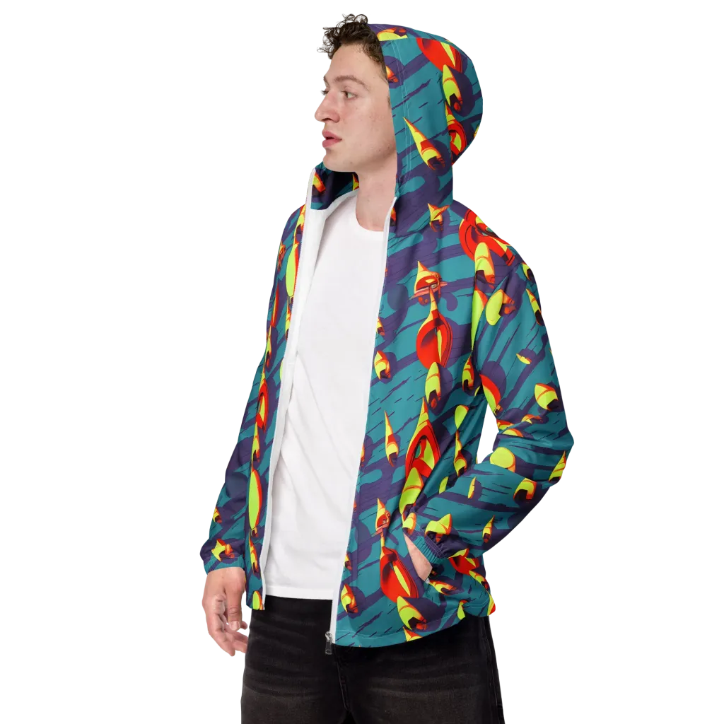 Sailor's Mirage on Men's Windbreaker — Left Front
