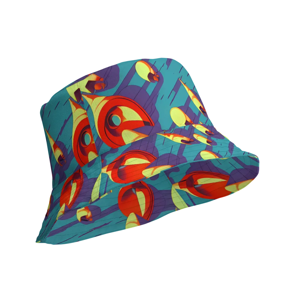 Sailor's Mirage on Reversible Bucket Hat — Product details Outside