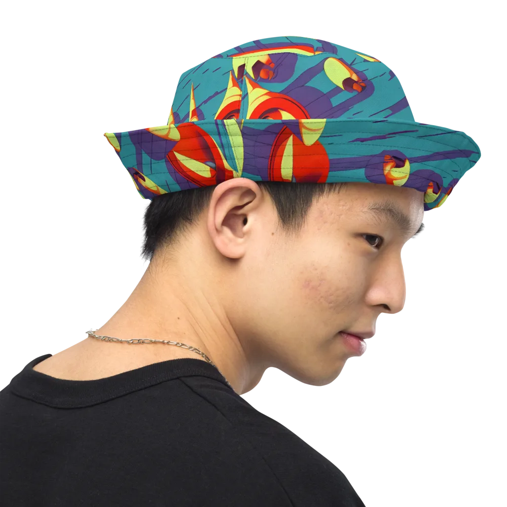 Sailor's Mirage on Reversible Bucket Hat — Right Outside