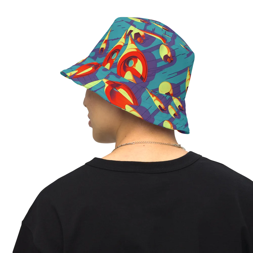 Sailor's Mirage on Reversible Bucket Hat — Back Inside