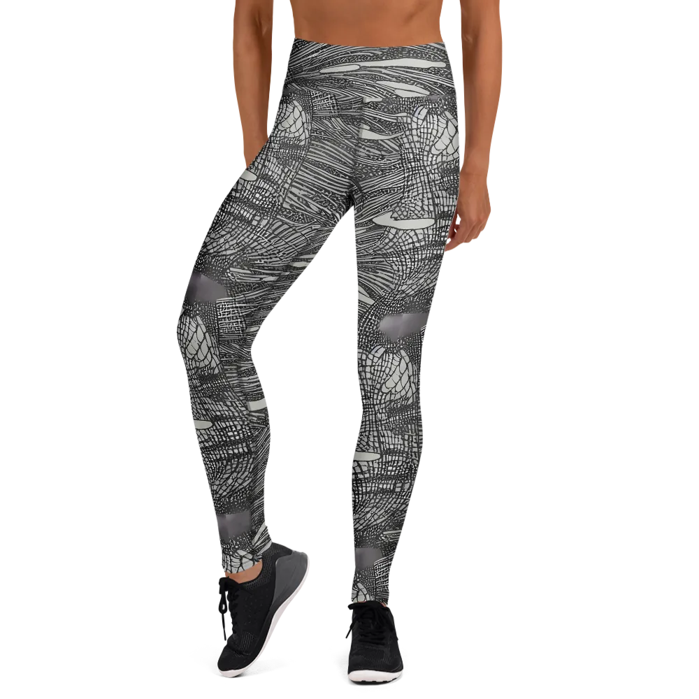 Sable Currents on Yoga Leggings — Front