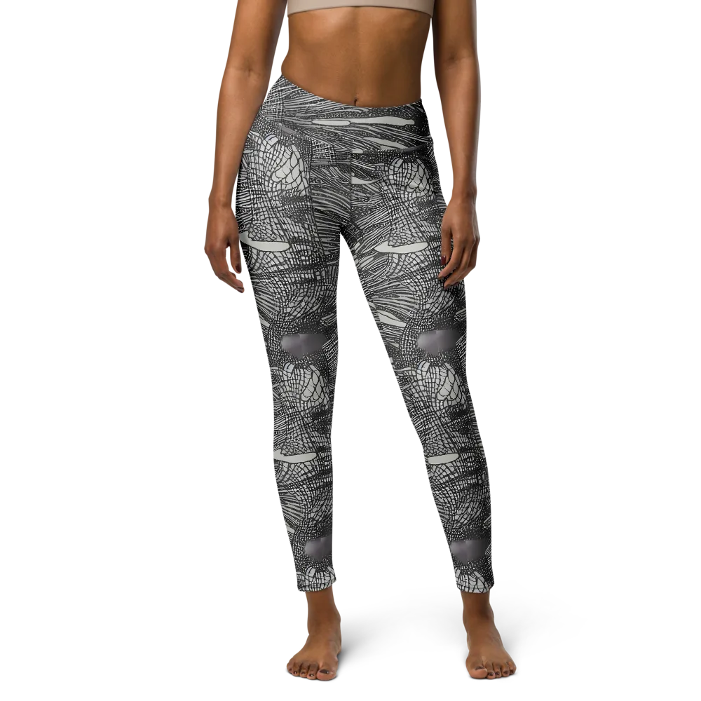 Sable Currents on Yoga Leggings — Front