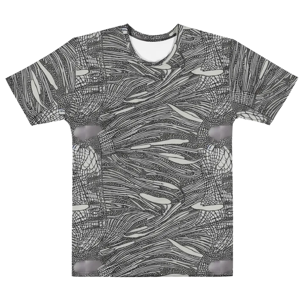 Sable Currents on Men's Cotton Crew Neck T-Shirt — Front