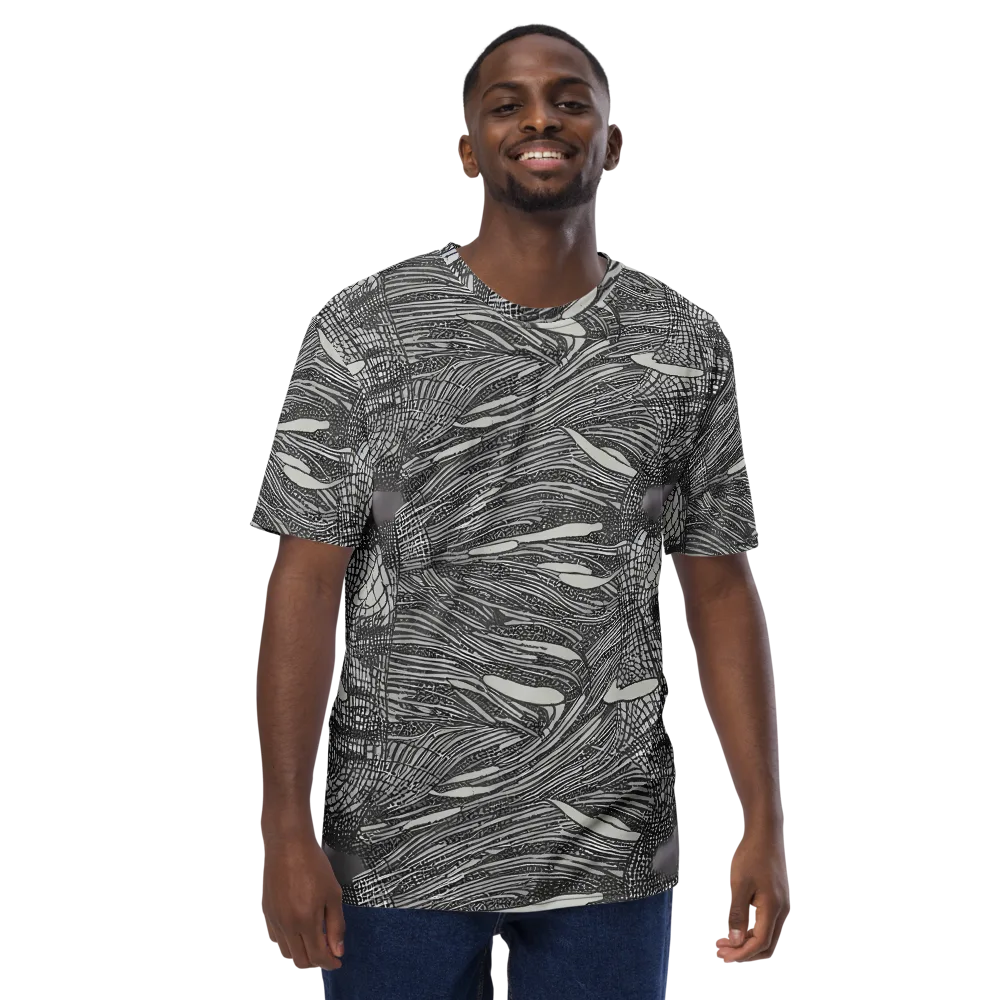 Sable Currents on Men's Crew Neck T-Shirt — Front