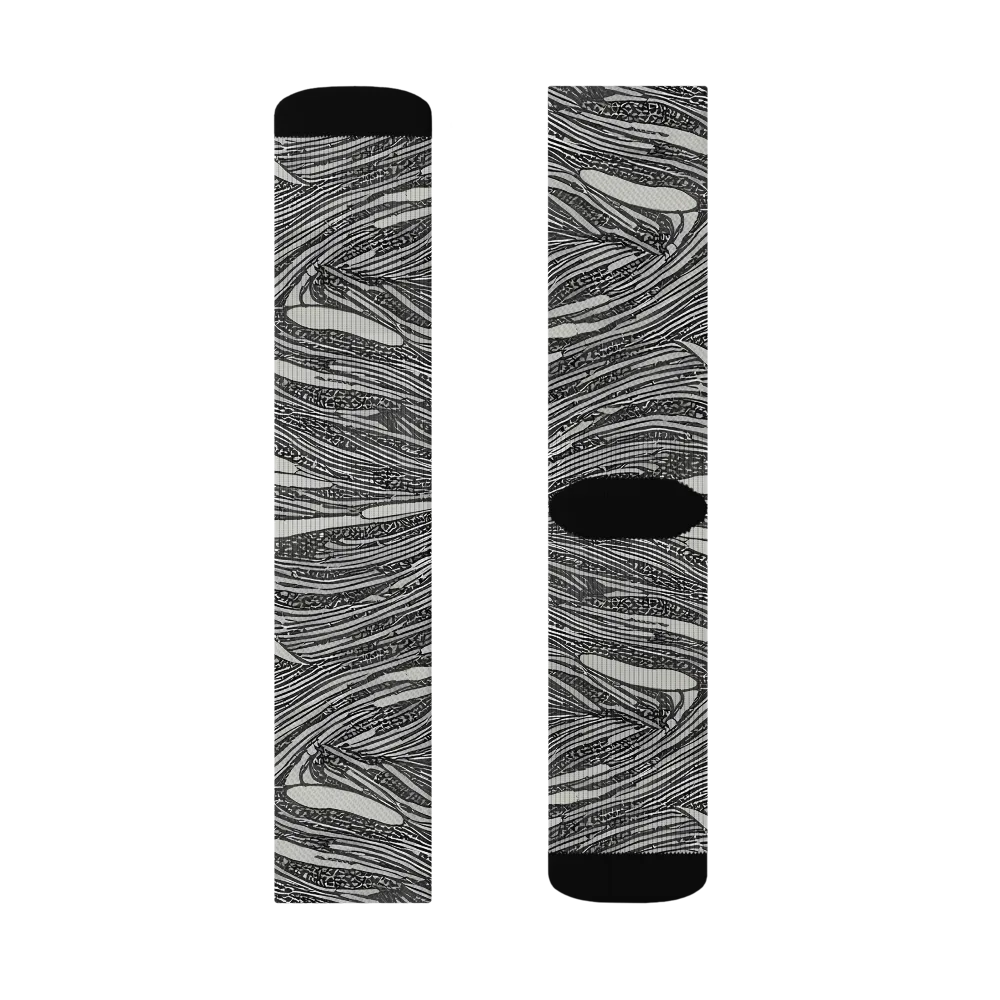 Sable Currents on Socks — Left Sock