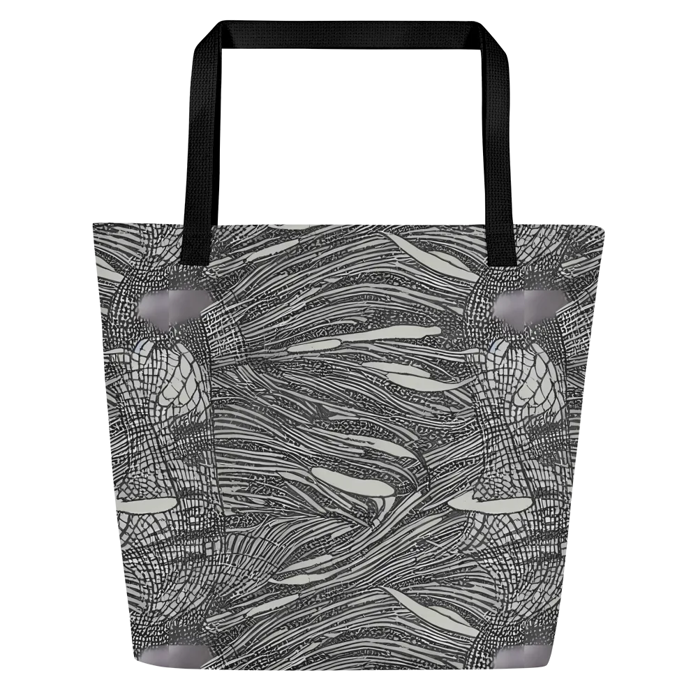 Sable Currents on Large Tote Bag W/ Pocket — Front