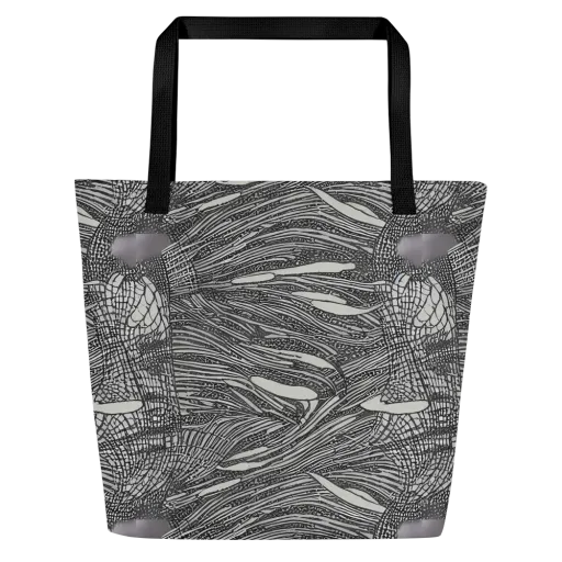 Sable Currents on a Large Tote Bag W/ Pocket
