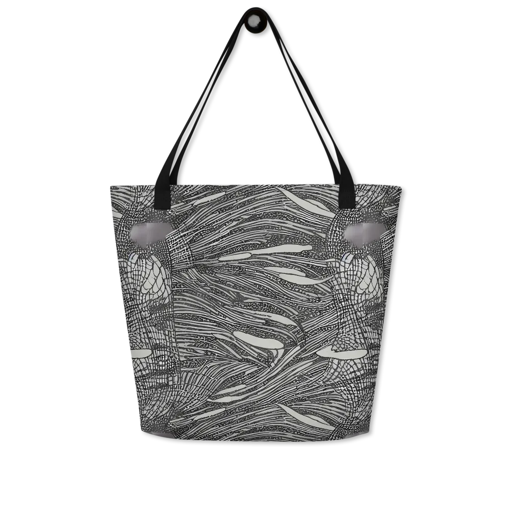 Sable Currents on Large Tote Bag W/ Pocket — Front