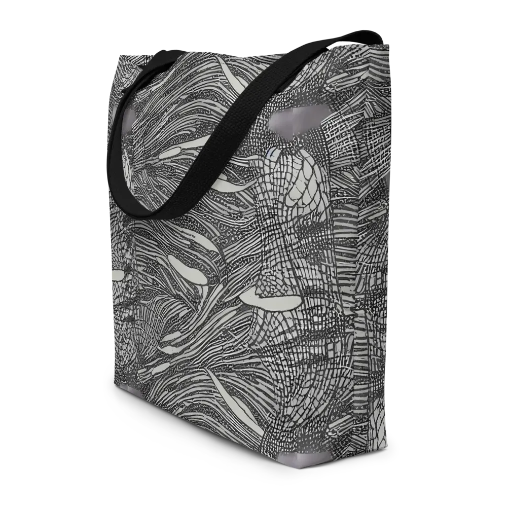 Sable Currents on Large Tote Bag W/ Pocket — Front