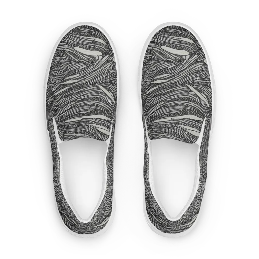 Sable Currents on Women's Slip-On Canvas Shoes — Front