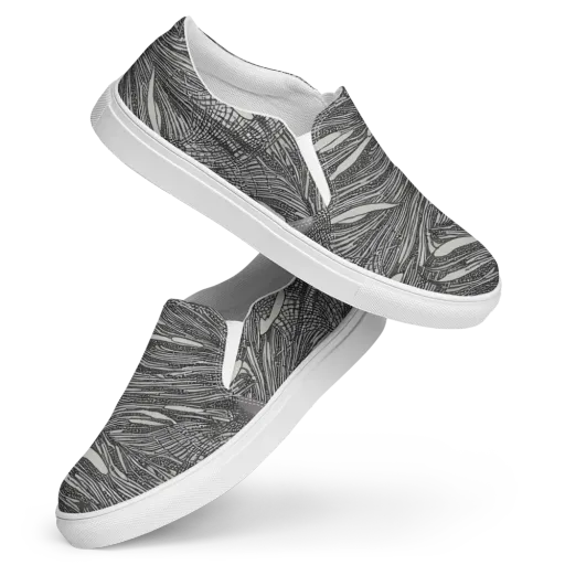 Sable Currents on a Women's Slip-On Canvas Shoes