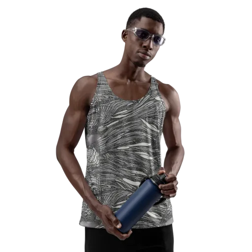 Sable Currents on a Men's Tank Top