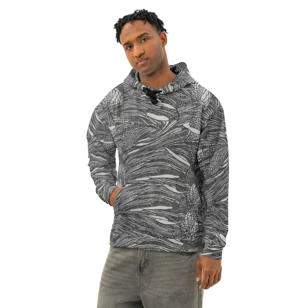 Sable Currents on Cotton Hoodie — Left Front