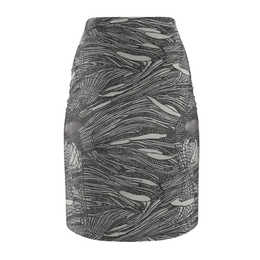 Sable Currents on Pencil Skirt — Back
