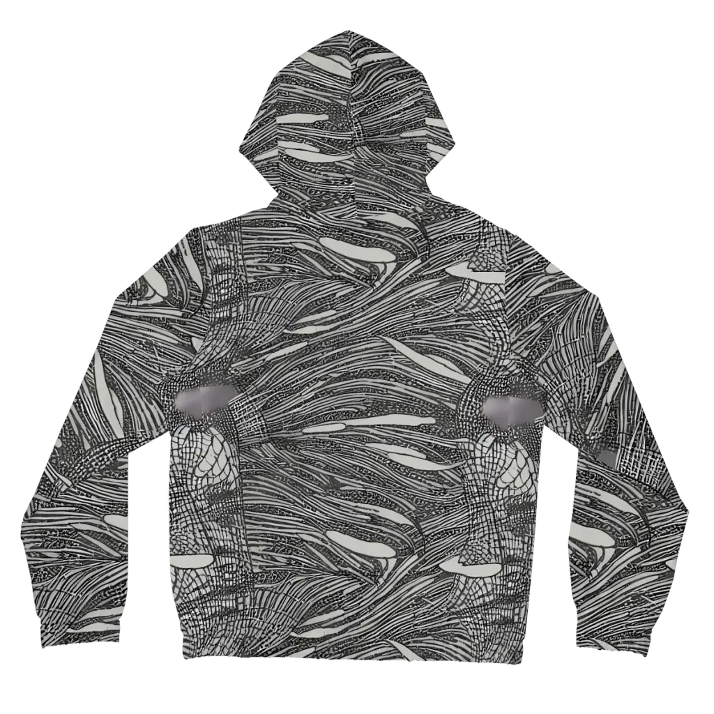 Sable Currents on Women's Full-Zip Hoodie — Back