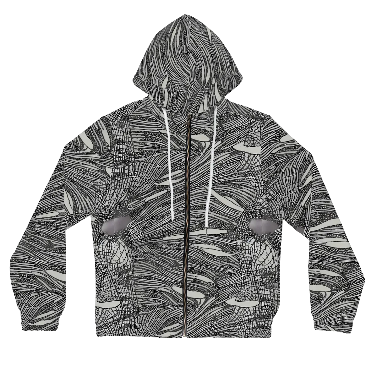 Sable Currents on Women's Full-Zip Hoodie — Front