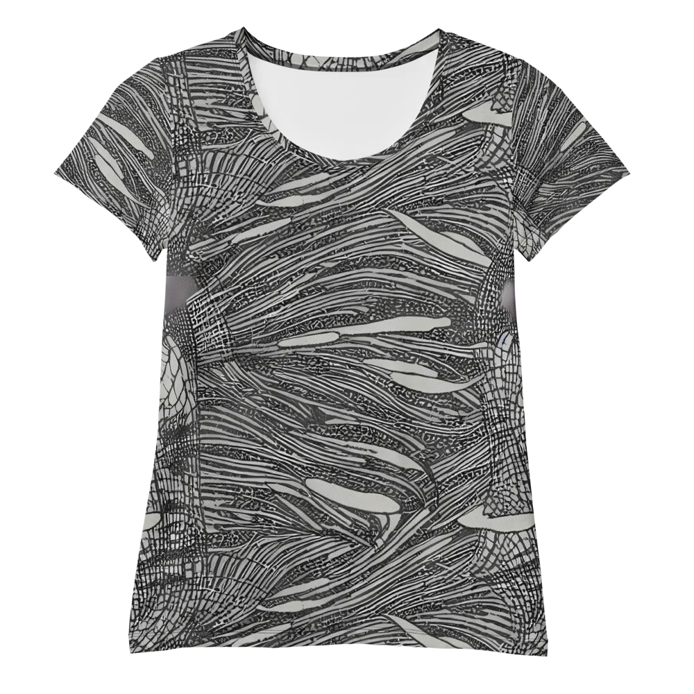 Sable Currents on Women's Athletic T-Shirt — Front