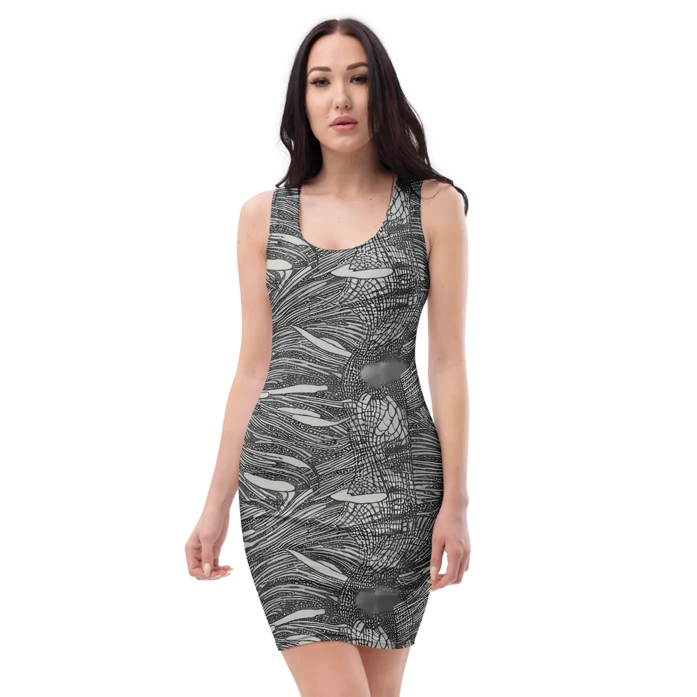 Sable Currents on Bodycon Dress — Front