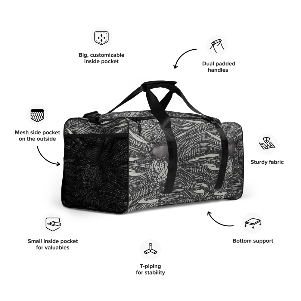 Sable Currents on Duffle Bag — Right Front