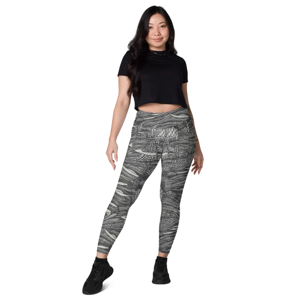 Sable Currents on Leggings with Pockets — Front